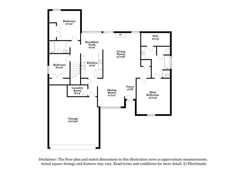 2,165/Mo, 5201 Melanie Creek Cove Arlington, TN 38002 Floor Plan View