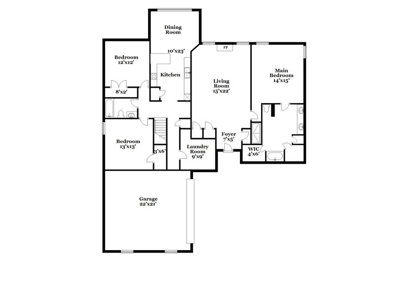 3,360/Mo, 9201 Rachel Shea Ave Olive Branch, MS 38654 Floor Plan View
