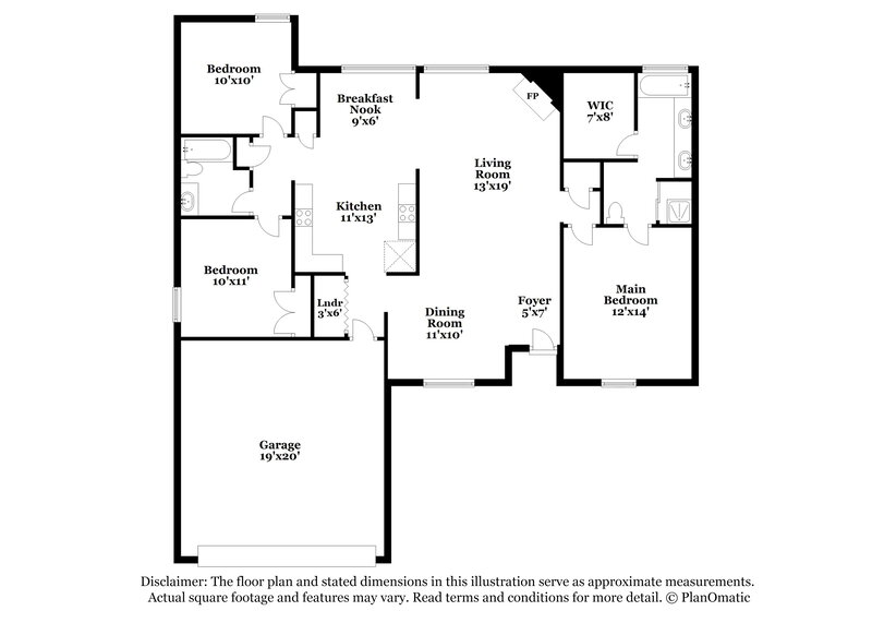 1,615/Mo, 185 Village Dr Oakland, TN 38060 Floorplan View