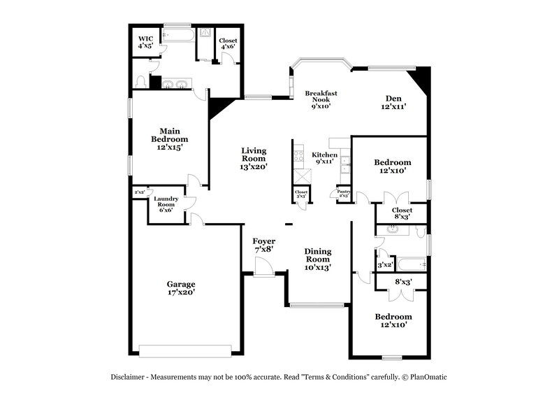 2,040/Mo, 1883 Banstead Dr Cordova, TN 38016 Floor Plan View