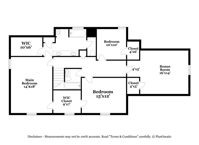 2,240/Mo, 3426 Post Elm Ln Bartlett, TN 38133 Floor Plan View