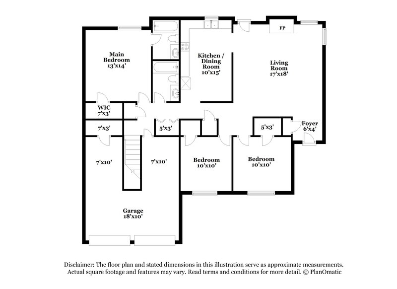 1,885/Mo, 7584 Greenbrook Pkwy Southaven, MS 38671 Floorplan View 2