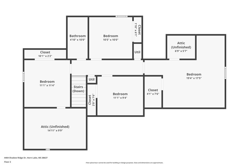 1,885/Mo, 4404 Shadow Ridge Dr Horn Lake, MS 38637 Floorplan View
