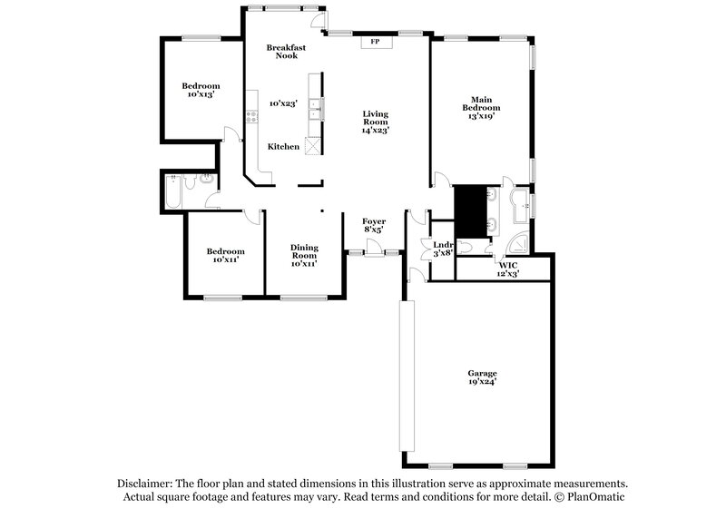 2,175/Mo, 4388 Bloombury St Southaven, MS 38672 Floor Plan View