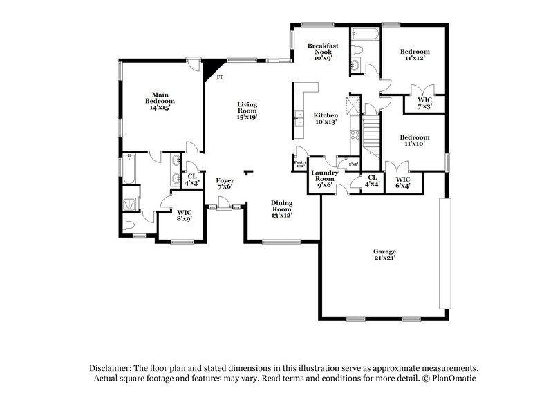 2,540/Mo, 3145 Big Ben S Hernando, MS 38632 Floorplan View
