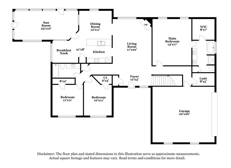 2,135/Mo, 2547 Pyramid Dr Southaven, MS 38672 Floor Plan View