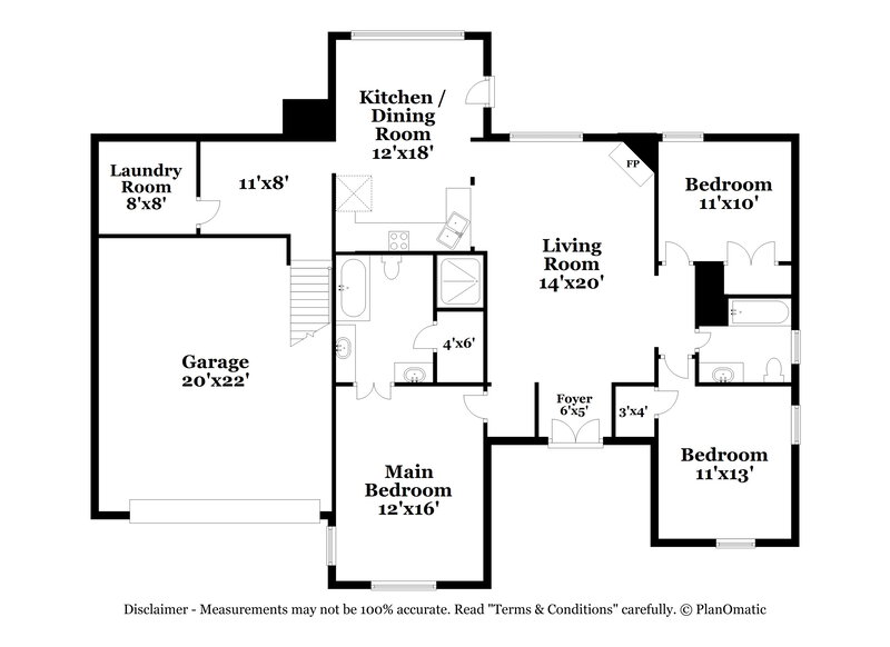 2,760/Mo, 1406 Lake Front Dr E Hernando, MS 38632 Floor Plan View