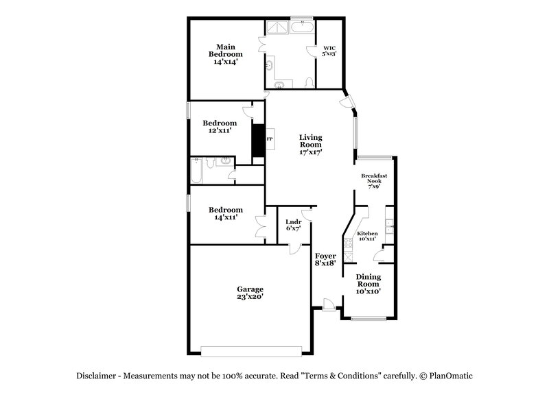2,690/Mo, 6416 Arbor Lake Dr E Horn Lake, MS 38637 Floorplan View