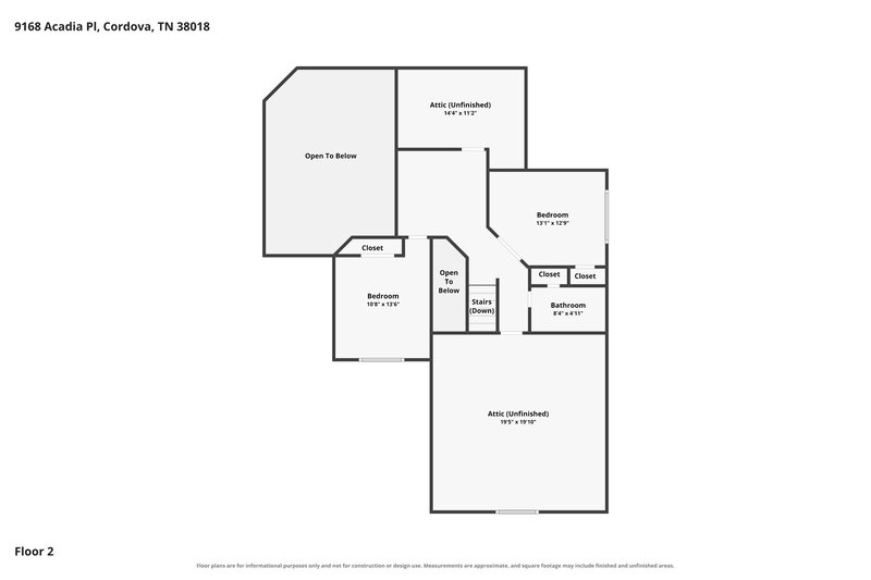 1,945/Mo, 9168 Acadia Pl Cordova, TN 38018 Floor Plan View 2