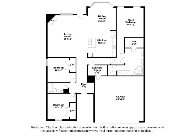 2,085/Mo, 155 Hidden Meadows Ln Oakland, TN 38060 Floor Plan View