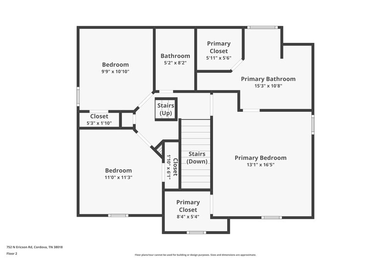 1,630/Mo, 752 N Ericson Rd Cordova, TN 38018 Floor Plan View 2