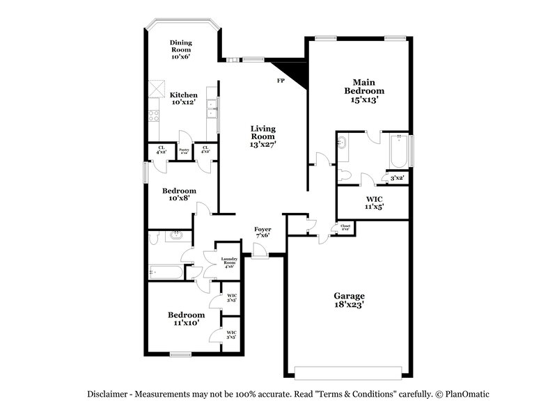 1,945/Mo, 9598 Daly Dr Lakeland, TN 38002 Floor Plan View