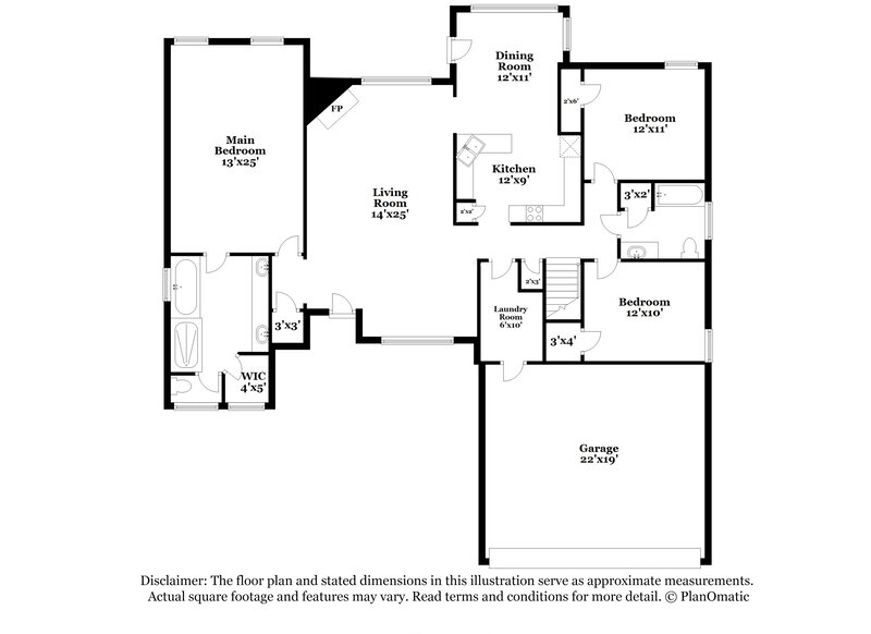 1,835/Mo, 1684 Crossing Dr Horn Lake, MS 38637 Floor Plan View