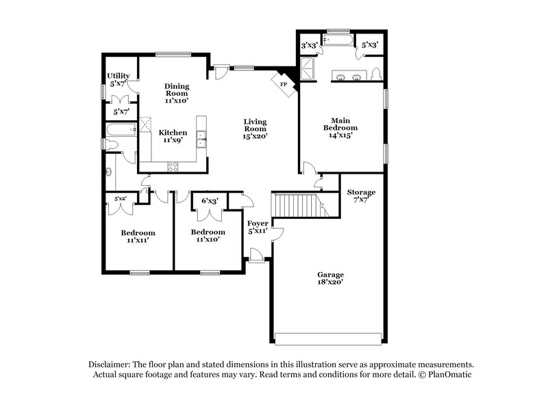2,140/Mo, 3358 Magnolia Ridge Dr Hernando, MS 38632 Floor Plan View