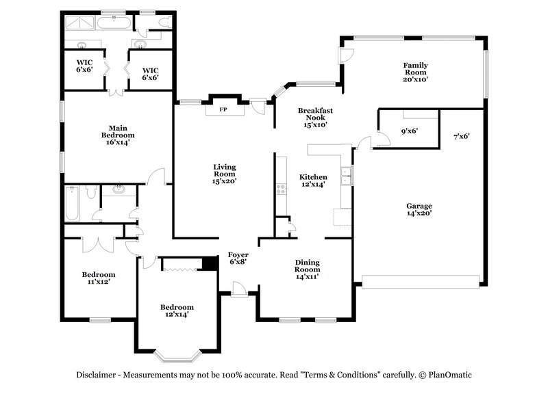 2,115/Mo, 2712 Cross Vine Cove N Cordova, TN 38016 Floor Plan View