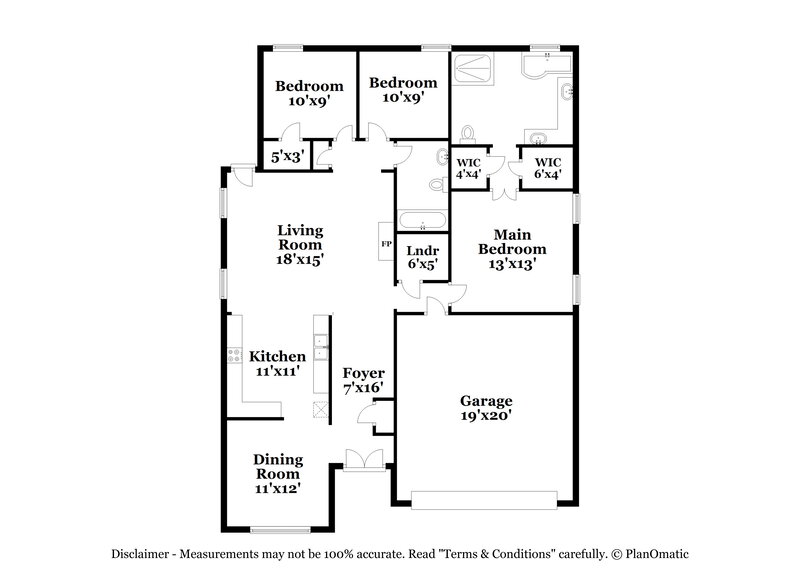 1,955/Mo, 140 Hidden Meadows Ln Oakland, TN 38060 Floor Plan View