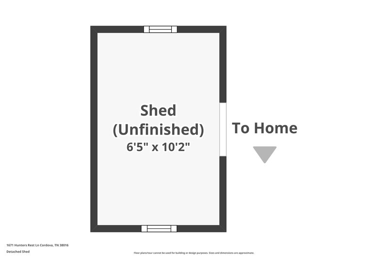 1,975/Mo, 1671 Hunters Rest Ln Cordova, TN 38016 Floor Plan View