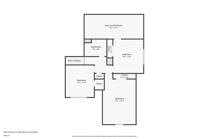 3,060/Mo, 9564 Trenton Trl Olive Branch, MS 38654 Floor Plan View 2