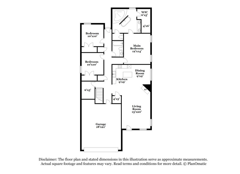 2,315/Mo, 1405 Switzer Cv Southaven, MS 38671 Floor Plan View