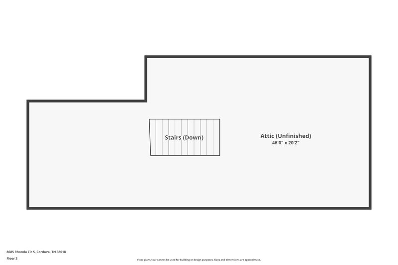 1,975/Mo, 8685 Rhonda Cir S Cordova, TN 38018 Floor Plan View 3
