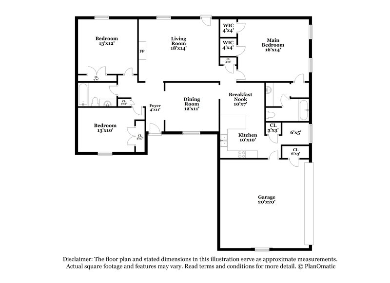 2,035/Mo, 4100 Windermere Rd N Nesbit, MS 38651 Floor Plan View