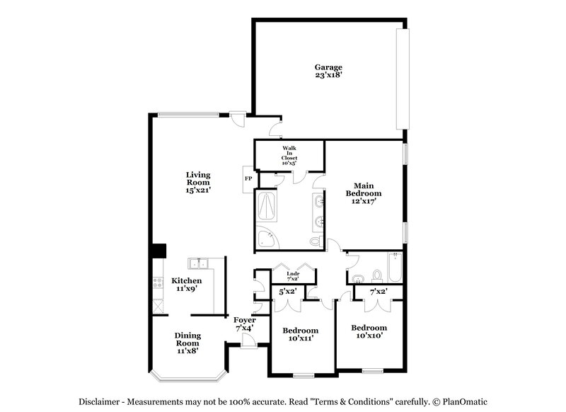 1,920/Mo, 8632 Brer Rabbit Cv Cordova, TN 38018 Floor Plan View