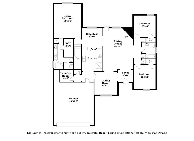 2,065/Mo, 10050 Bloomsbury Ave Cordova, TN 38016 Floor Plan View
