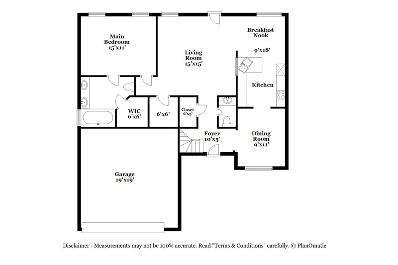 1,870/Mo, 9285 Morning Park Dr Cordova, TN 38016 Floor Plan View