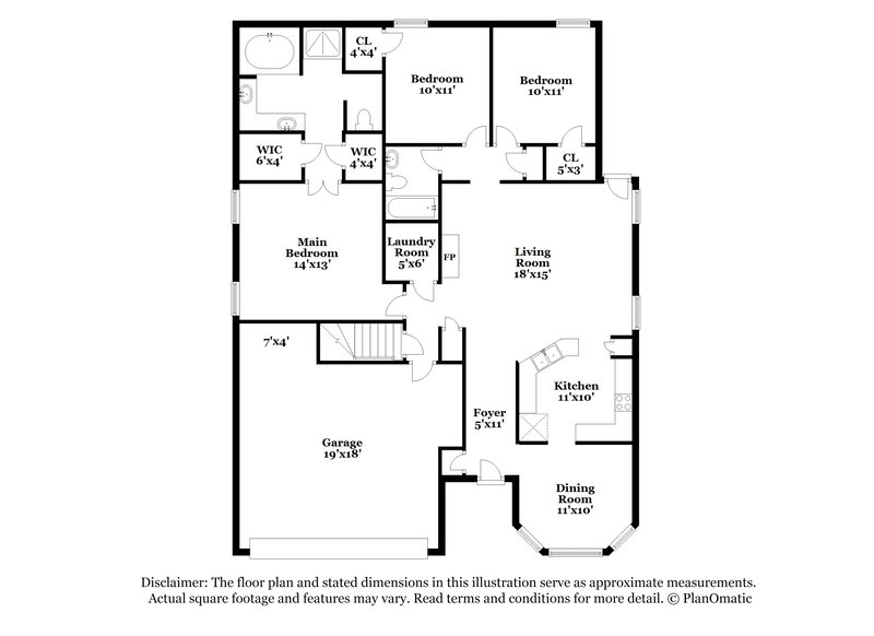 1,950/Mo, 934 Parham Dr Southaven, MS 38671 Floor Plan View 2