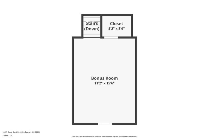 1,655/Mo, 8457 Regal Bend Dr Olive Branch, MS 38654 Floor Plan View 3