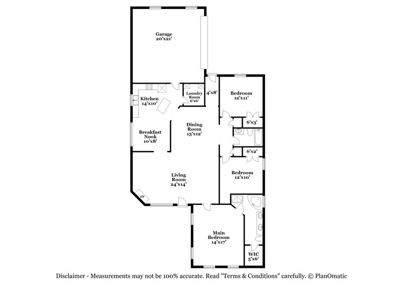 2,245/Mo, 4480 Aberton Dr Southaven, MS 38672 Floorplan View
