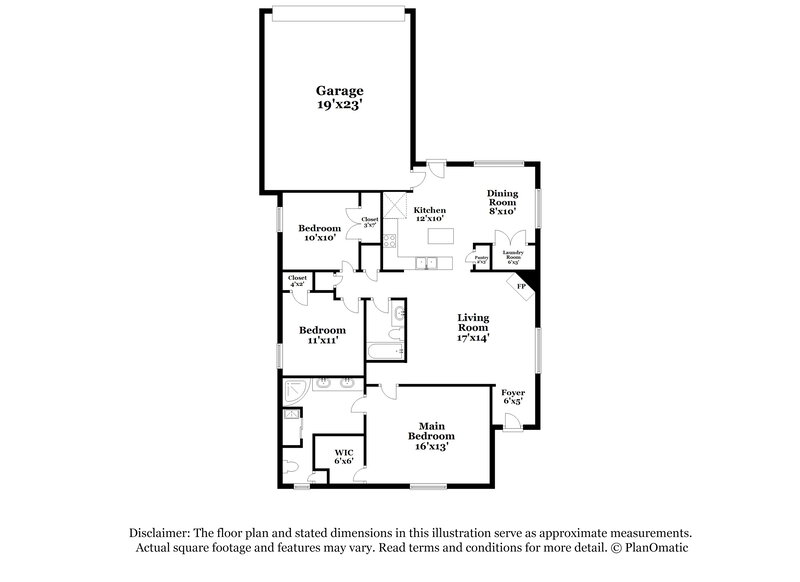 1,815/Mo, 9165 Acadia Pl Cordova, TN 38018 Floor Plan View