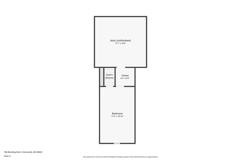 1,995/Mo, 706 Bending Oak S Hernando, MS 38632 Floor Plan View 2