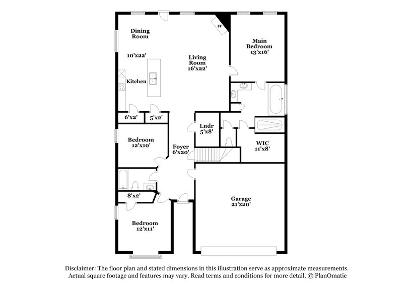 2,160/Mo, 5706 Bedford Loop W Southaven, MS 38672 Floor Plan View 2