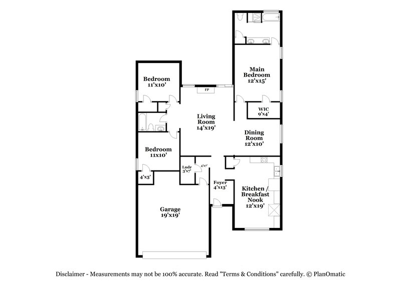 2,550/Mo, 3099 Brandon Way Ln Lakeland, TN 38002 Floor Plan View