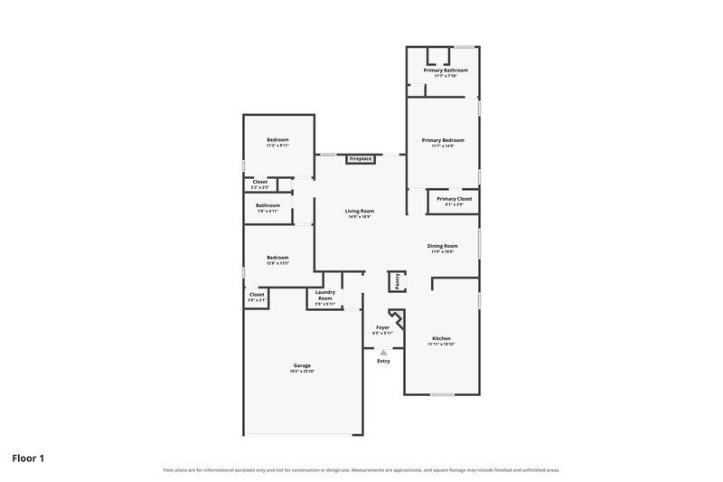 1,735/Mo, 3099 Brandon Way Ln Lakeland, TN 38002 Floor Plan View