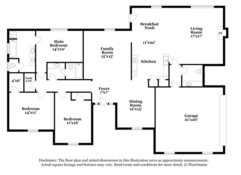 2,790/Mo, 4954 Harvest Park Dr Memphis, TN 38125 Floor Plan View
