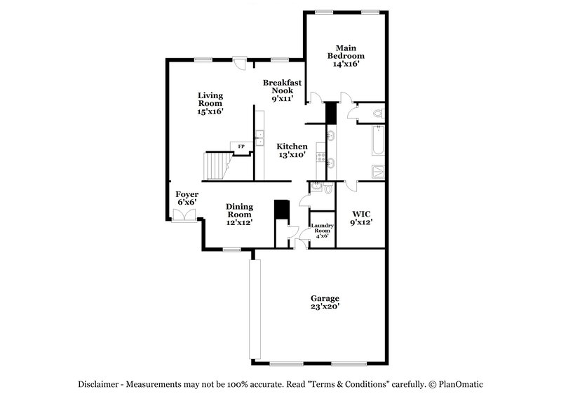 3,240/Mo, 1457 Sawmill Creek Ln Cordova, TN 38016 Floorplan View