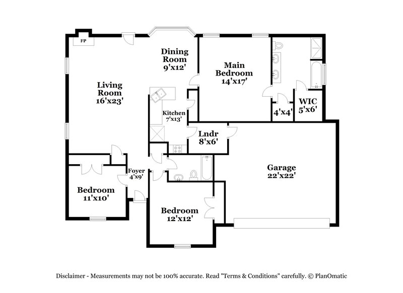 2,780/Mo, 8153 Green Valley Cove Southaven, MS 38671 Floor Plan View