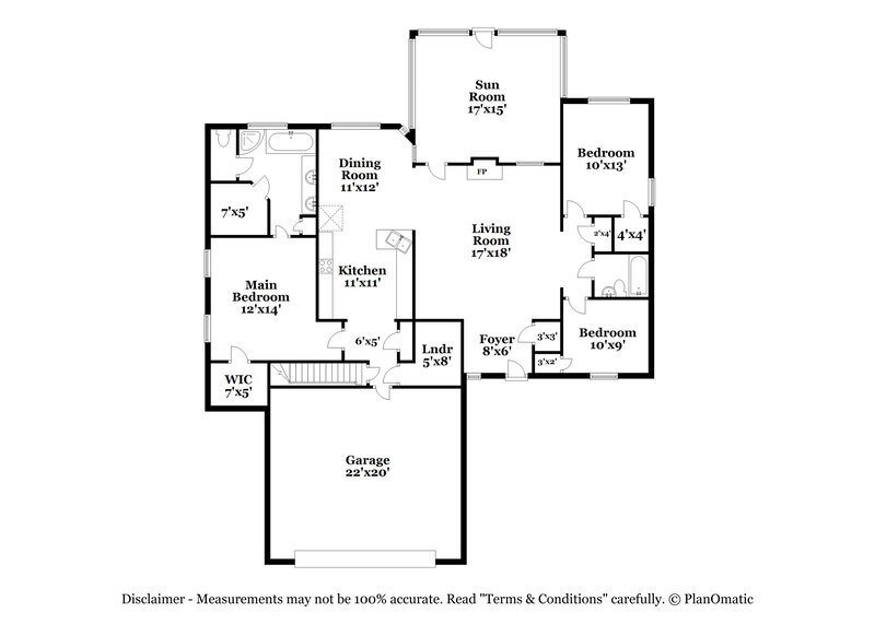 1,880/Mo, 10657 Lexington Drive Olive Branch, MS 38654 Floor Plan View