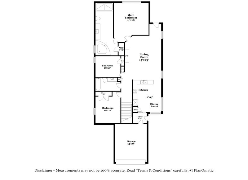1,945/Mo, 6893 Raleigh Lagrange Rd Cordova, TN 38018 Floor Plan View