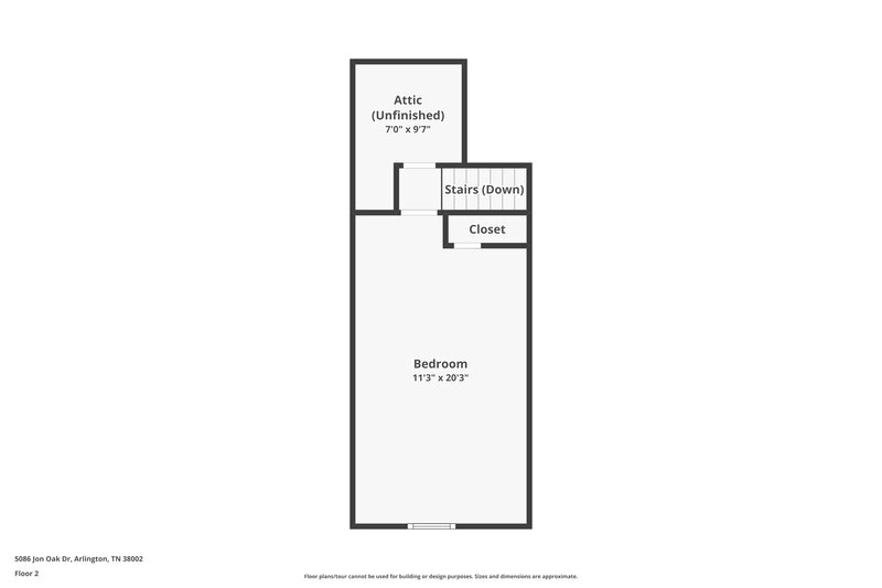 2,010/Mo, 5086 Jon Oak Dr Arlington, TN 38002 Floor Plan View 2