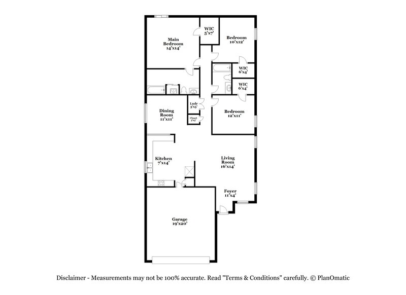 2,640/Mo, 7813 Fallstone Rd Memphis, TN 38125 Floor Plan View