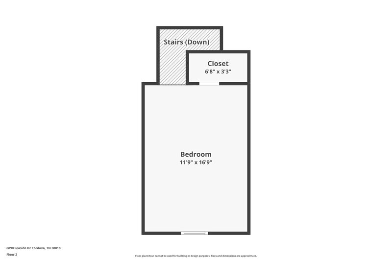 1,900/Mo, 6890 Seaside Dr Cordova, TN 38018 Floor Plan View 2
