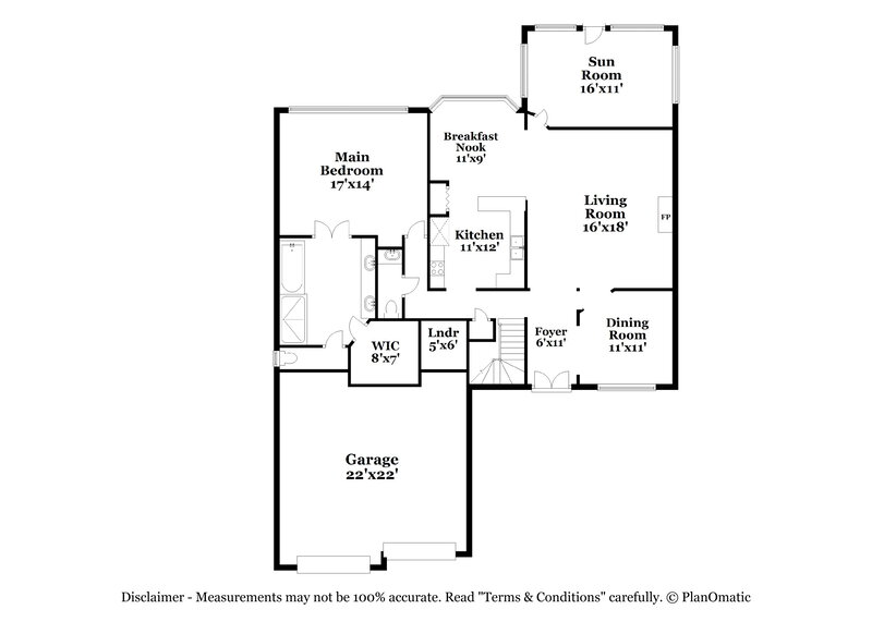 2,490/Mo, 3193 Rosebrook Cir N Southaven, MS 38672 Floor Plan View
