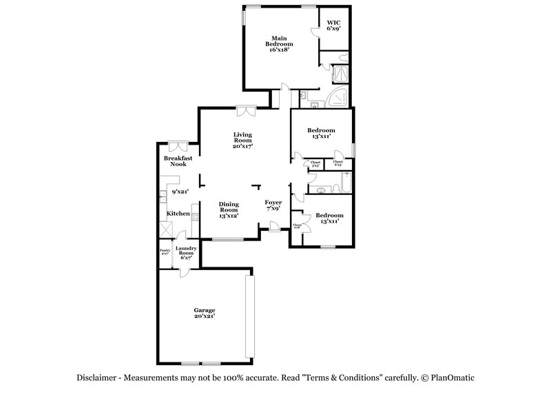 1,930/Mo, 1518 Appling Wood Cv S Cordova, TN 38016 Floorplan View