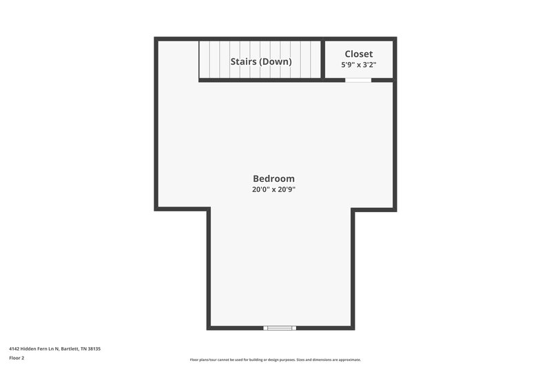 2,230/Mo, 4142 Hidden Fern Ln N Bartlett, TN 38135 Floor Plan View 2
