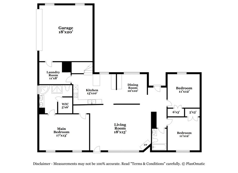 2,180/Mo, 8036 New Castle Cv Southaven, MS 38672 Floor Plan View
