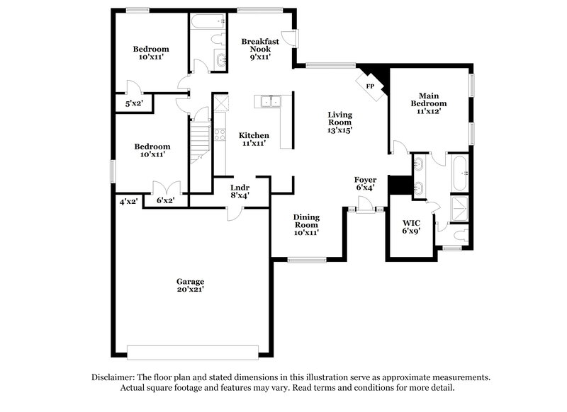 2,085/Mo, 3123 Quartz Dr Hernando, MS 38632 Floorplan View