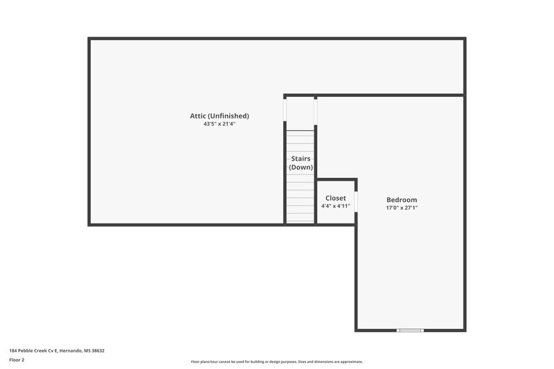 1,875/Mo, 184 Pebble Creek Cv E Hernando, MS 38632 Floor Plan View 2